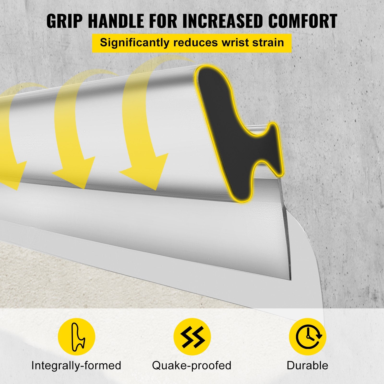 Drywall Skimming Blade Putty Knife 24inch Finishing Tool Stainless Steel V952-WBSNZGDYCBD24NNTFV0