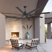 213 cm Ceiling Fan No Light, 6-Speed Remote Control, Aluminum 8-Blade, Reversible DC Motor, Modern Low V952-WDDS84INCHLY0NT43V7