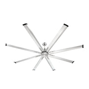 213 cm Ceiling Fan No Light, 6-Speed Remote Control, Aluminum 8-Blade, Reversible DC Motor, Modern Low V952-WDDS84INCHLYDMCLRV7
