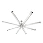 213 cm Ceiling Fan No Light, 6-Speed Remote Control, Aluminum 8-Blade, Reversible DC Motor, Modern Low V952-WDDS84INCHLYDMCLRV7