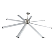 213 cm Ceiling Fan No Light, 6-Speed Remote Control, Aluminum 8-Blade, Reversible DC Motor, Modern Low V952-WDDS84INCHLYDMCLRV7