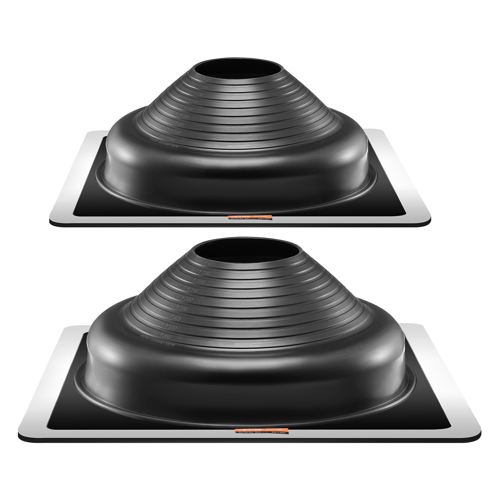 2 Pcs Metal Roof Pipe Flashing Boots Fit 170-355 mm Pipe High Temp EDPM V952-WDGDTGHSEDPMLQVCBV0