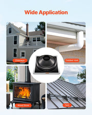 2 Pcs Metal Roof Pipe Flashing Boots Fit 170-355 mm Pipe High Temp EDPM V952-WDGDTGHSEDPMLQVCBV0