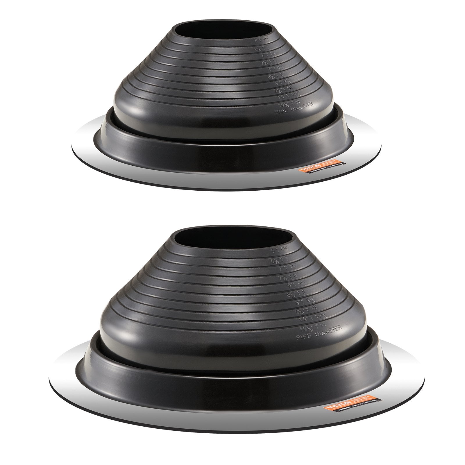 2 Pcs Metal Roof Pipe Flashing Boots Fit 150-280 mm Pipe High Temp EDPM V952-WDGDTGHSEDPMXQLFSV0