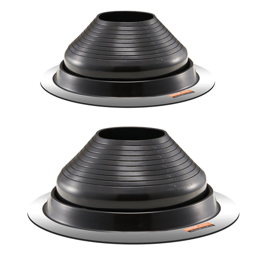 2 Pcs Metal Roof Pipe Flashing Boots Fit 150-280 mm Pipe High Temp EDPM V952-WDGDTGHSEDPMXQLFSV0