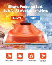 2 Pcs Metal Roof Pipe Flashing Boot Fit 170-355 mm Pipe High Temp Silicone V952-WDGDTGHSGJL1CL6UTV0