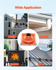 2 Pcs Metal Roof Pipe Flashing Boot Fit 170-355 mm Pipe High Temp Silicone V952-WDGDTGHSGJL1CL6UTV0