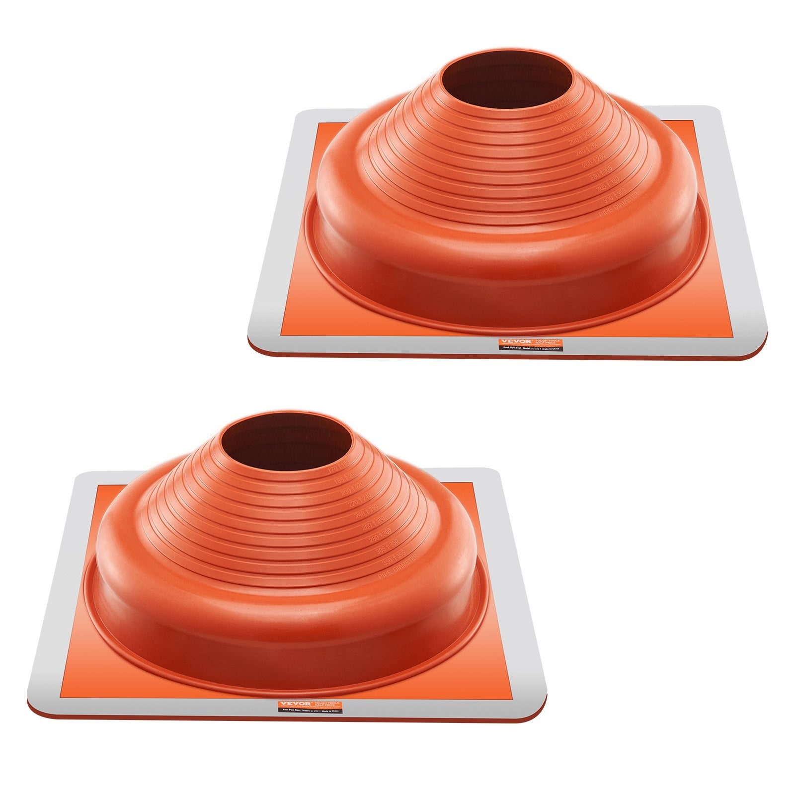 2 Pcs Metal Roof Pipe Flashing Boot Fit 170-355 mm Pipe High Temp Silicone V952-WDGDTGHSGJL1CL6UTV0