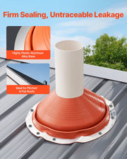 Metal Roof Pipe Flashing Boot Fits 254-483 mm Pipe High Temp Red Silicone V952-WDGDTGQHSGJL4E100V0