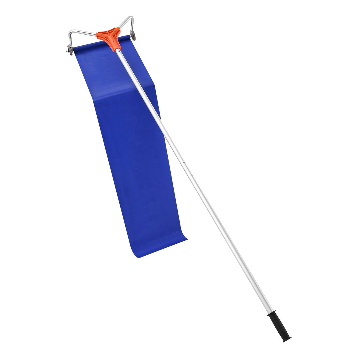 Snow Roof Rake, 27cm Aluminum Blade, 1.25-5.24 m Adjustable Roof Snow Scraper with Wheels & Slide, V952-WDPZ16FTGDS4UBU30001V0
