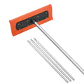 Snow Roof Rake, 45cm Foam Blade, 2.25-5.62 m Adjustable Roof Snow Scraper, Extension Tubes & Non-Slip Handle, V952-WDPZ18FTGBSPEOFQG001V0