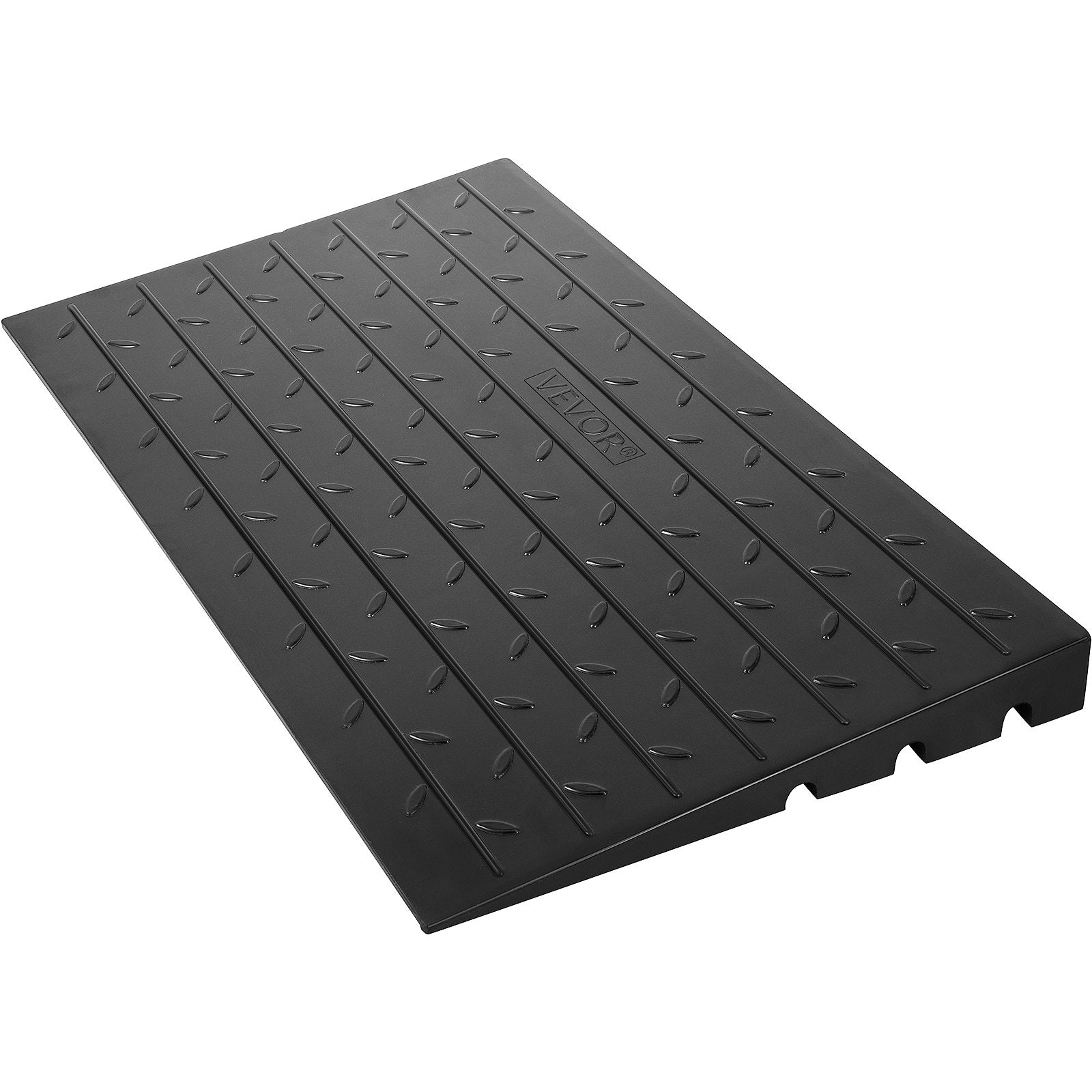 Rubber Threshold Ramp, 7.62 cm Rise Threshold Ramp Doorway, 3 Channels Cord Cover Rubber Solid Threshold V952-WFSLYP24X42X3I8PSV0