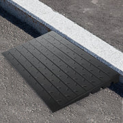 Rubber Threshold Ramp, 7.62 cm Rise Threshold Ramp Doorway, 3 Channels Cord Cover Rubber Solid Threshold V952-WFSLYP24X42X3I8PSV0