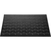 Rubber Threshold Ramp, 7.62 cm Rise Threshold Ramp Doorway, 3 Channels Cord Cover Rubber Solid Threshold V952-WFSLYP24X42X3I8PSV0
