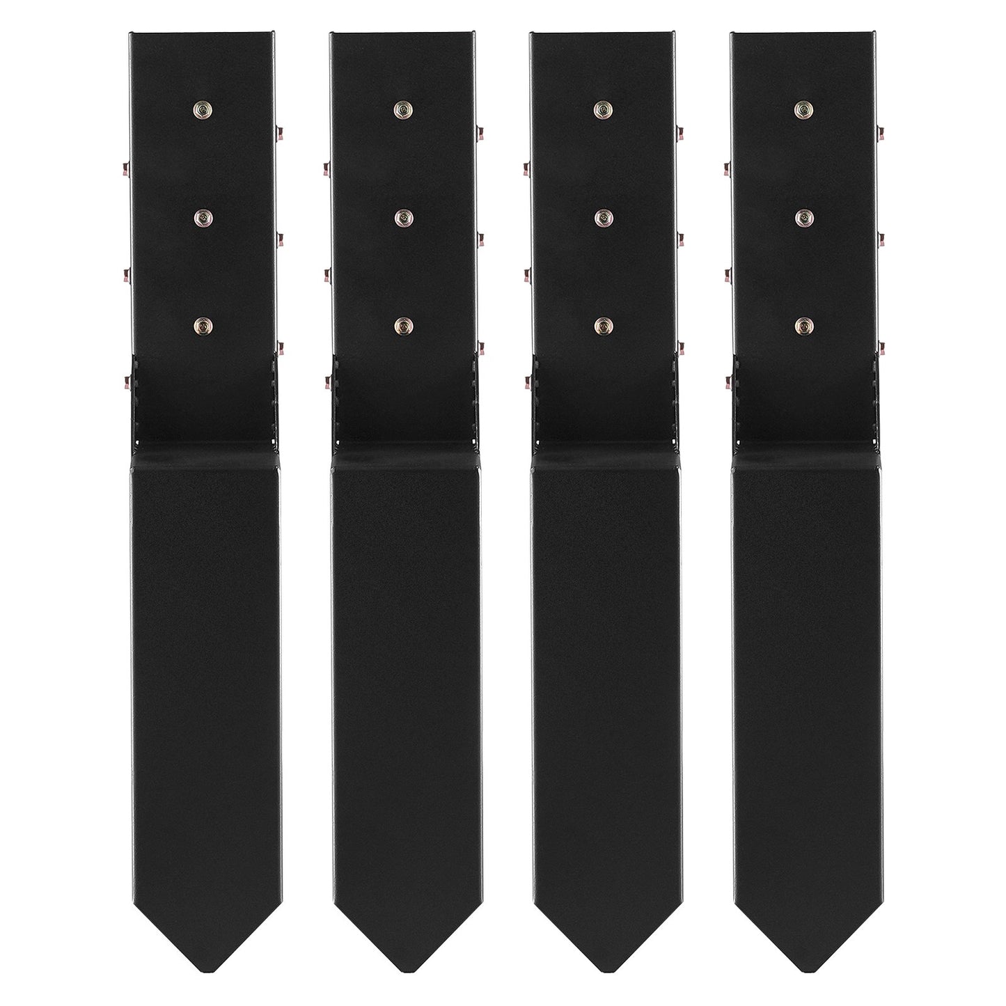 Fence Post Anchor Repair Kit, 4 Pack Inner Diameter 8.9x8.9 cm Heavy Duty Steel Fence Post Support Stakes, V952-WGBGXDD37YC2TWBB6V0