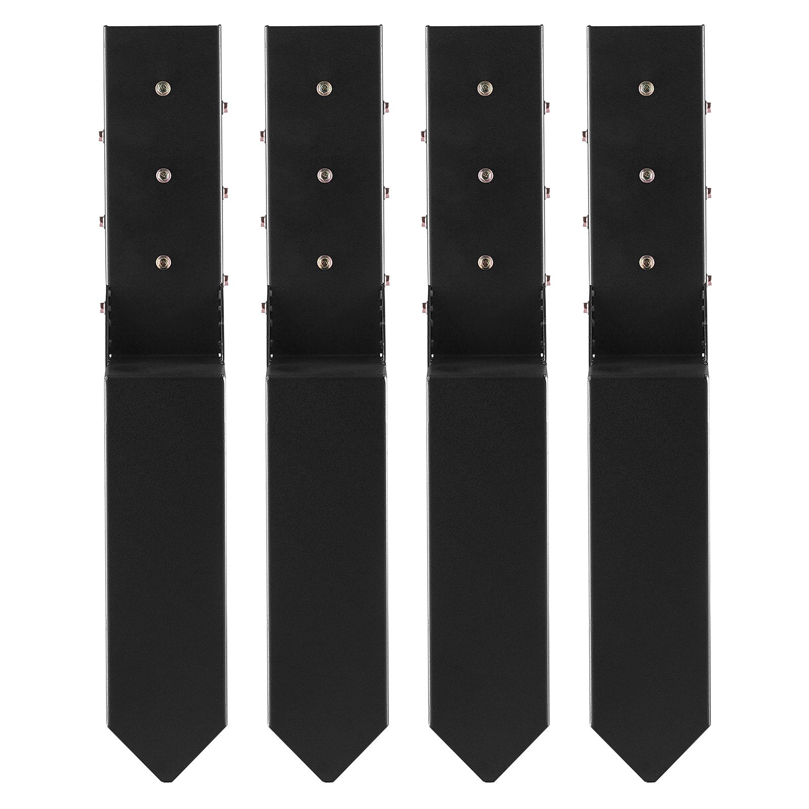Fence Post Anchor Repair Kit, 4 Pack Inner Diameter 8.9x8.9 cm Heavy Duty Steel Fence Post Support Stakes, V952-WGBGXDD37YC2TWBB6V0