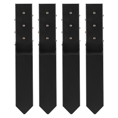 Fence Post Anchor Repair Kit, 4 Pack Inner Diameter 8.9x8.9 cm Heavy Duty Steel Fence Post Support Stakes, V952-WGBGXDD37YC2TWBB6V0