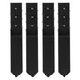 Fence Post Anchor Repair Kit, 4 Pack Inner Diameter 8.9x8.9 cm Heavy Duty Steel Fence Post Support Stakes, V952-WGBGXDD37YC2TWBB6V0