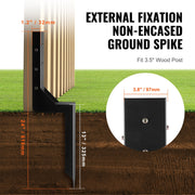 Fence Post Anchor Repair Kit 6 Pack Inner Support Stakes Repair V952-WGBGXDD37YC2VHOLCV0