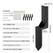 Fence Post Anchor Repair Kit 6 Pack Inner Support Stakes Repair V952-WGBGXDD37YC2VHOLCV0