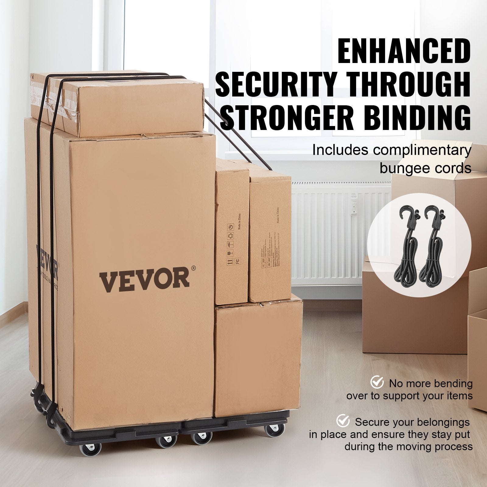 Furniture Dolly, 500 lbs Capacity Each Count, Furniture Mover with Wheels, Portable Moving Rollers 4 Wheels V952-WGC1611INCHS52QR5V0