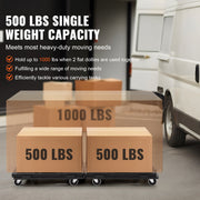 Furniture Dolly, 500 lbs Capacity Each Count, Furniture Mover with Wheels, Portable Moving Rollers 4 Wheels V952-WGC1611INCHS52QR5V0