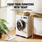 Heavy Duty Furniture Appliances Rollers, 660 lbs Total Load, Extendable Appliance Rollers Mobile Washing V952-WGC1728INCHG8VZ5FV0