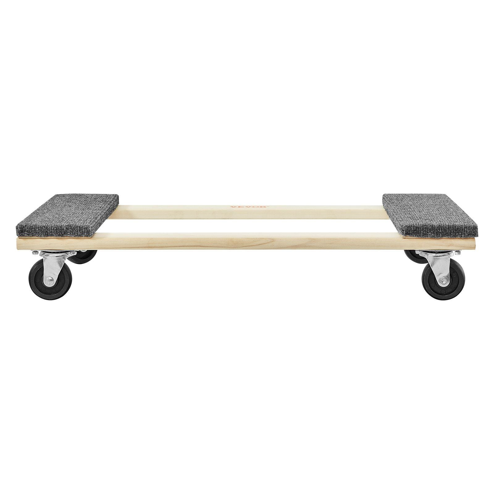 Furniture Dolly, 454kg Load Capacity, 457.2x762mm, 4x76mm PP Swivel Casters, Heavy Duty Hardwood Furniture V952-WGC1830INCHM3LUCCV0