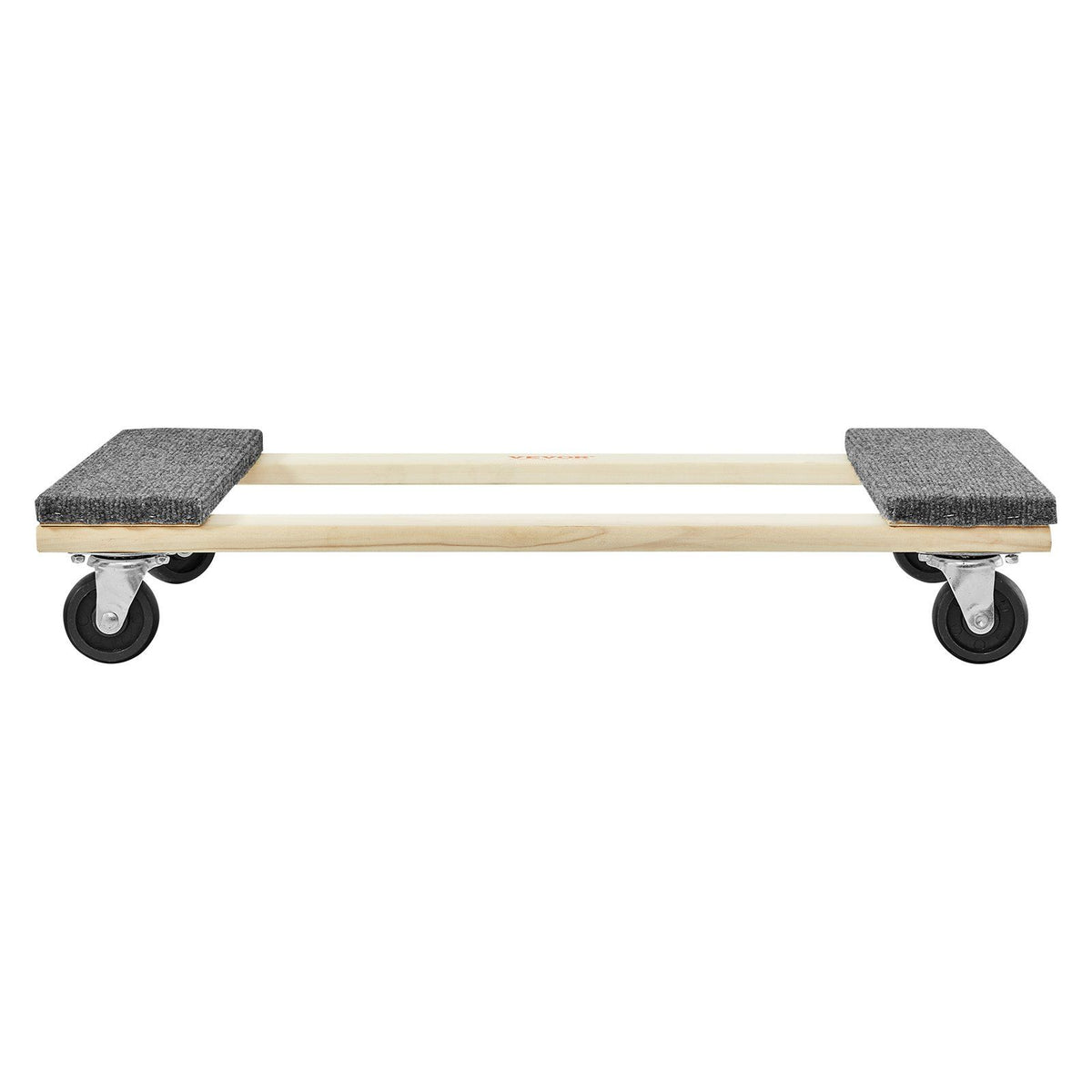 Furniture Dolly, 454kg Load Capacity, 457.2x762mm, 4x76mm PP Swivel Casters, Heavy Duty Hardwood Furniture V952-WGC1830INCHM3LUCCV0