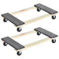 Furniture Dolly, 454kg Each Load Capacity, 2 Packs, 457.2x762mm, 8x76mm PP Swivel Casters, Heavy Duty V952-WGC1830INCHMZV40OV0