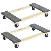 Furniture Dolly, 454kg Each Load Capacity, 2 Packs, 457.2x762mm, 8x76mm PP Swivel Casters, Heavy Duty V952-WGC1830INCHMZV40OV0