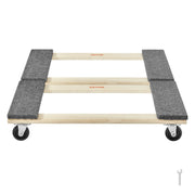 Furniture Dolly, 454kg Each Load Capacity, 2 Packs, 457.2x762mm, 8x76mm PP Swivel Casters, Heavy Duty V952-WGC1830INCHMZV40OV0