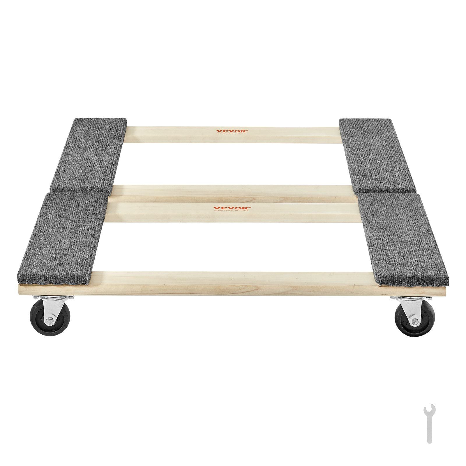 Furniture Dolly, 454kg Each Load Capacity, 2 Packs, 457.2x762mm, 8x76mm PP Swivel Casters, Heavy Duty V952-WGC1830INCHMZV40OV0