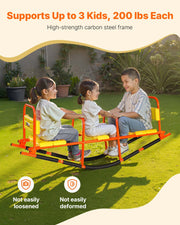 Kids Seesaw 90 kg Capacity Metal Rocking Teeter Totter with Handles V952-WGDZDQQBJS3RPB7KK001V0