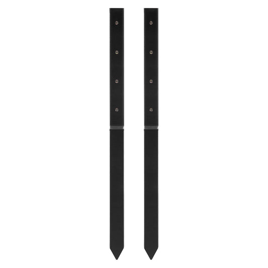 Fence Post Anchor Repair Kit, 2 Pack Inner Diameter 5 x5 cm Heavy Duty Steel Fence Post Support Stakes, V952-WGFBGXDD2YC35JCA8V0