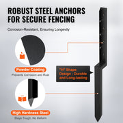 Fence Post Anchor Repair Kit, 2 Pack Inner Diameter 5 x5 cm Heavy Duty Steel Fence Post Support Stakes, V952-WGFBGXDD2YC35JCA8V0
