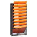 File Wall Rack Mesh Wall File Holder 1-Piece 10 Pockets for Office/School V952-WJBGJHSWJSWS0OID1V0