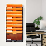 File Wall Rack Mesh Wall File Holder 1-Piece 10 Pockets for Office/School V952-WJBGJHSWJSWS0OID1V0