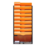 File Wall Rack Mesh Wall File Holder 1-Piece 10 Pockets for Office/School V952-WJBGJHSWJSWS0OID1V0
