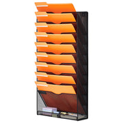 File Wall Rack Mesh Wall File Holder 1-Piece 10 Pockets for Office/School V952-WJBGJHSWJSWS0OID1V0