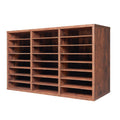 Literature Organizer, 24 Compartments Office Mailbox with Removable Shelves, Wooden Mailbox Sorter Particle V952-WJJEKBHB24G5IEP06V0