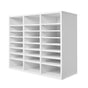 Literature Organizer, 24 Compartments Office Mailbox with Adjustable Shelves, Wooden Mailbox Sorter Medium V952-WJJEKBHB24G905SHCV0