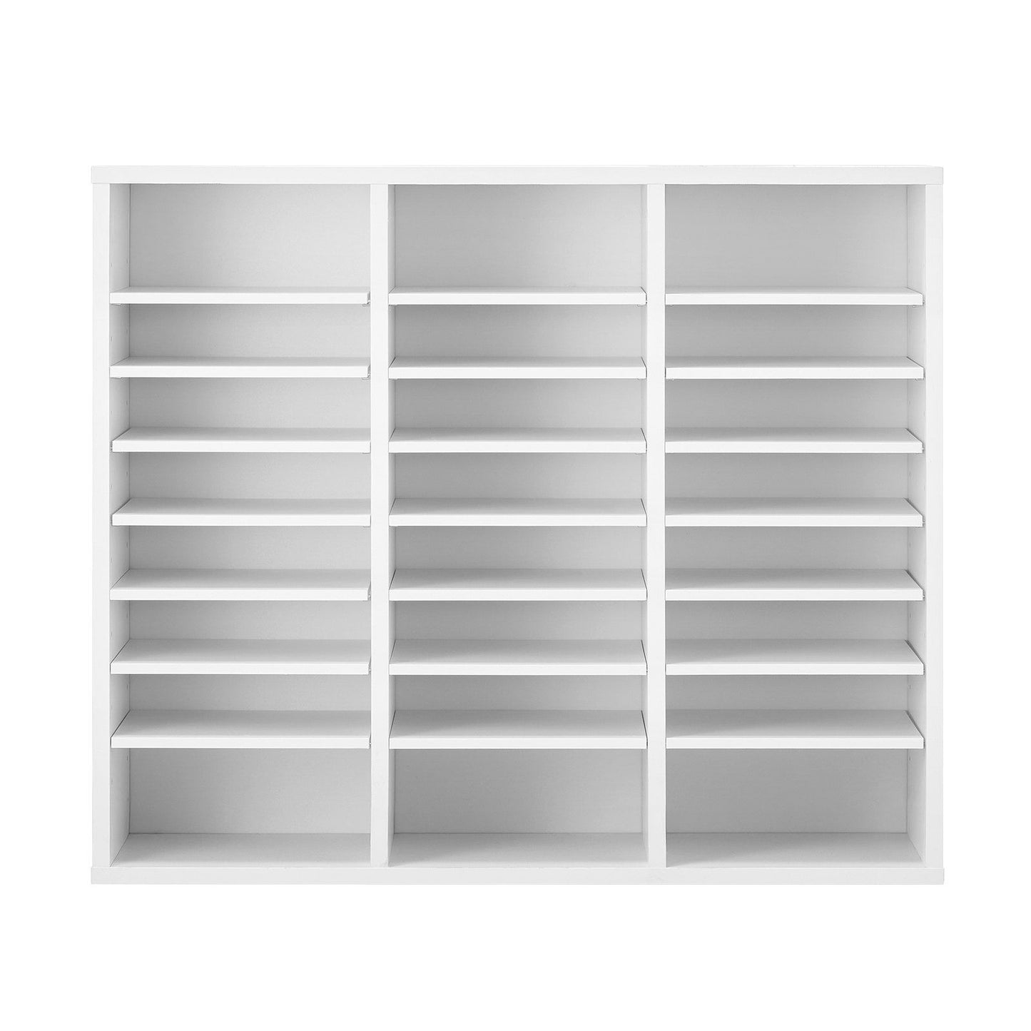 Literature Organizer, 24 Compartments Office Mailbox with Adjustable Shelves, Wooden Mailbox Sorter Medium V952-WJJEKBHB24G905SHCV0