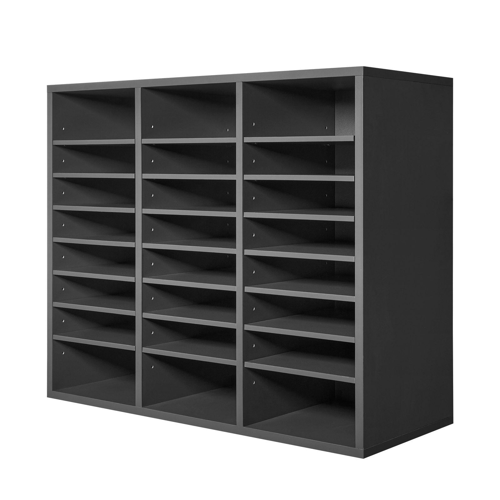 Literature Organizer, 24 Compartments Office Mailbox with Adjustable Shelves, Wooden Mailbox Sorter Medium V952-WJJEKBHB24G93KUELV0