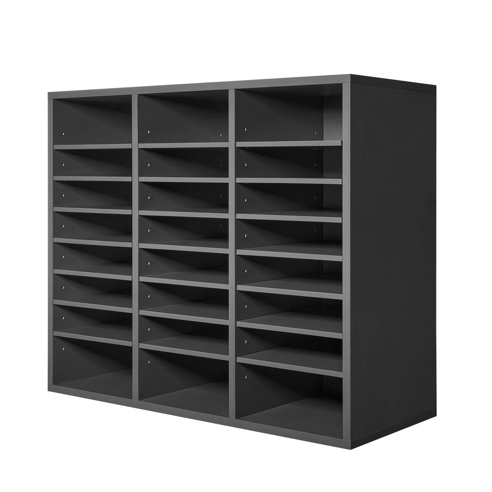 Literature Organizer, 24 Compartments Office Mailbox with Adjustable Shelves, Wooden Mailbox Sorter Medium V952-WJJEKBHB24G93KUELV0