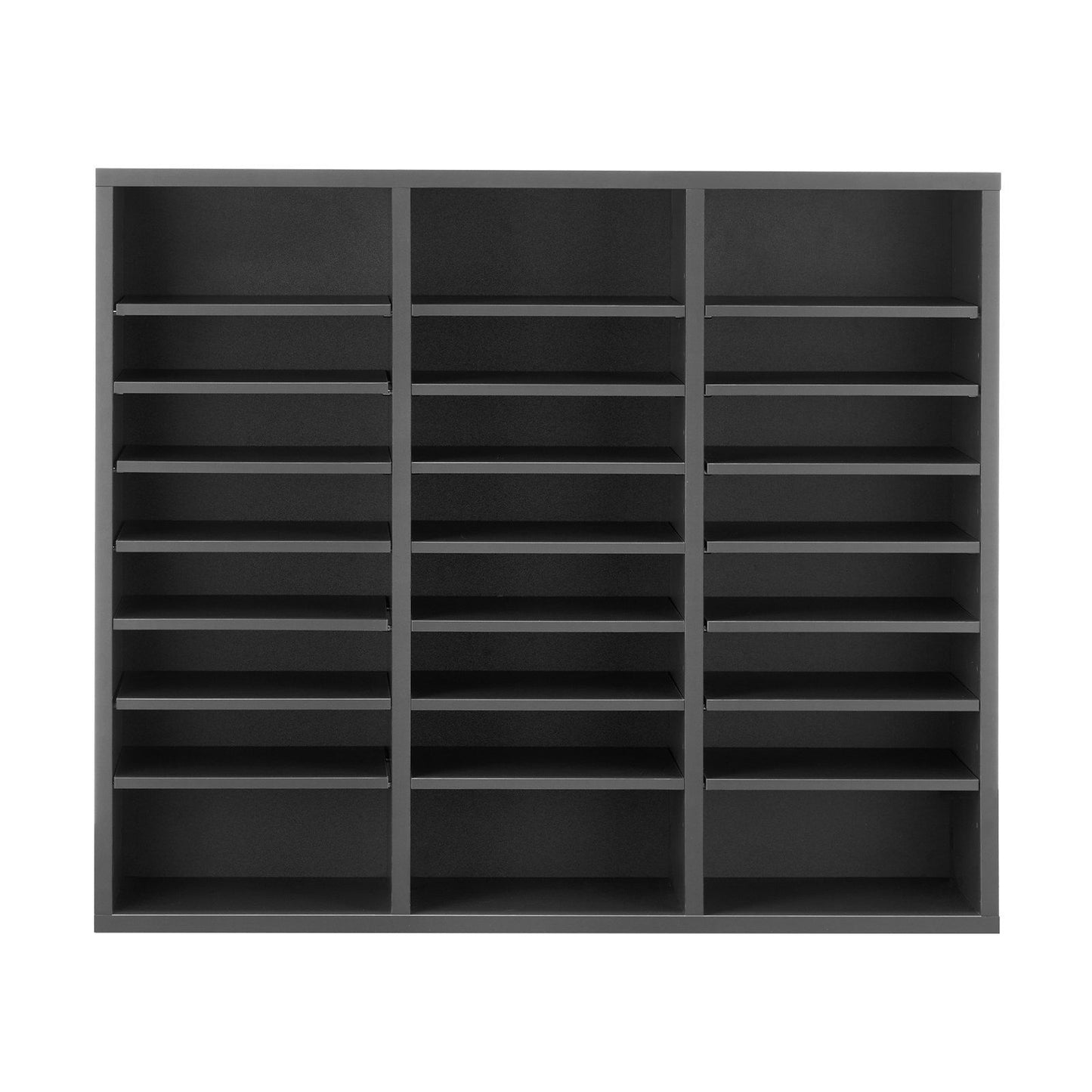 Literature Organizer, 24 Compartments Office Mailbox with Adjustable Shelves, Wooden Mailbox Sorter Medium V952-WJJEKBHB24G93KUELV0