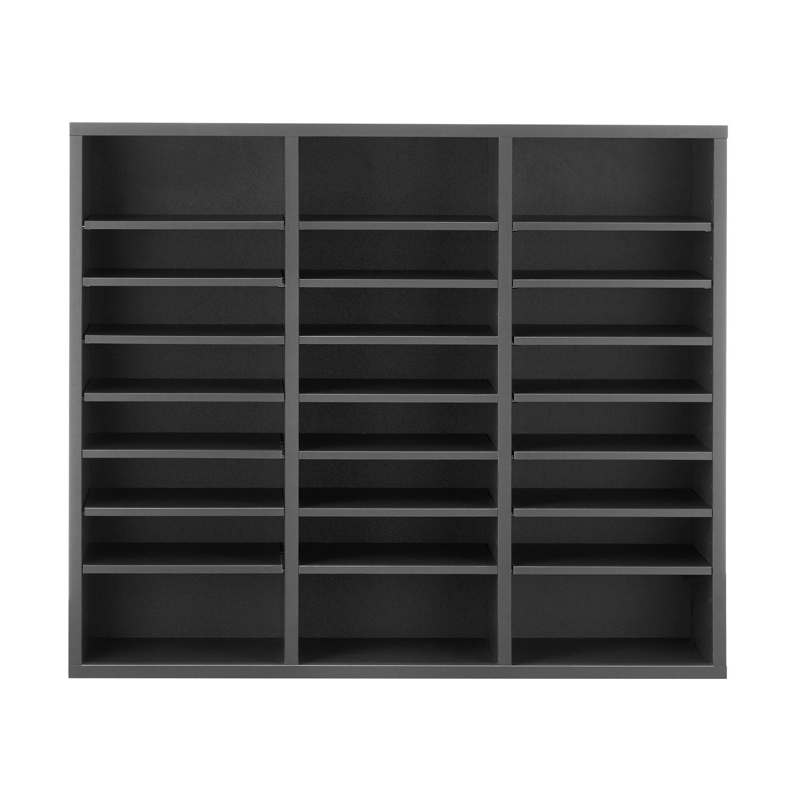 Literature Organizer, 24 Compartments Office Mailbox with Adjustable Shelves, Wooden Mailbox Sorter Medium V952-WJJEKBHB24G93KUELV0
