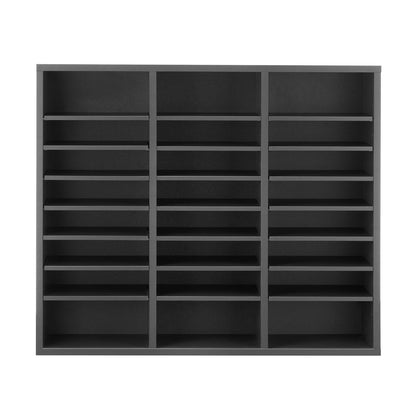 Literature Organizer, 24 Compartments Office Mailbox with Adjustable Shelves, Wooden Mailbox Sorter Medium V952-WJJEKBHB24G93KUELV0