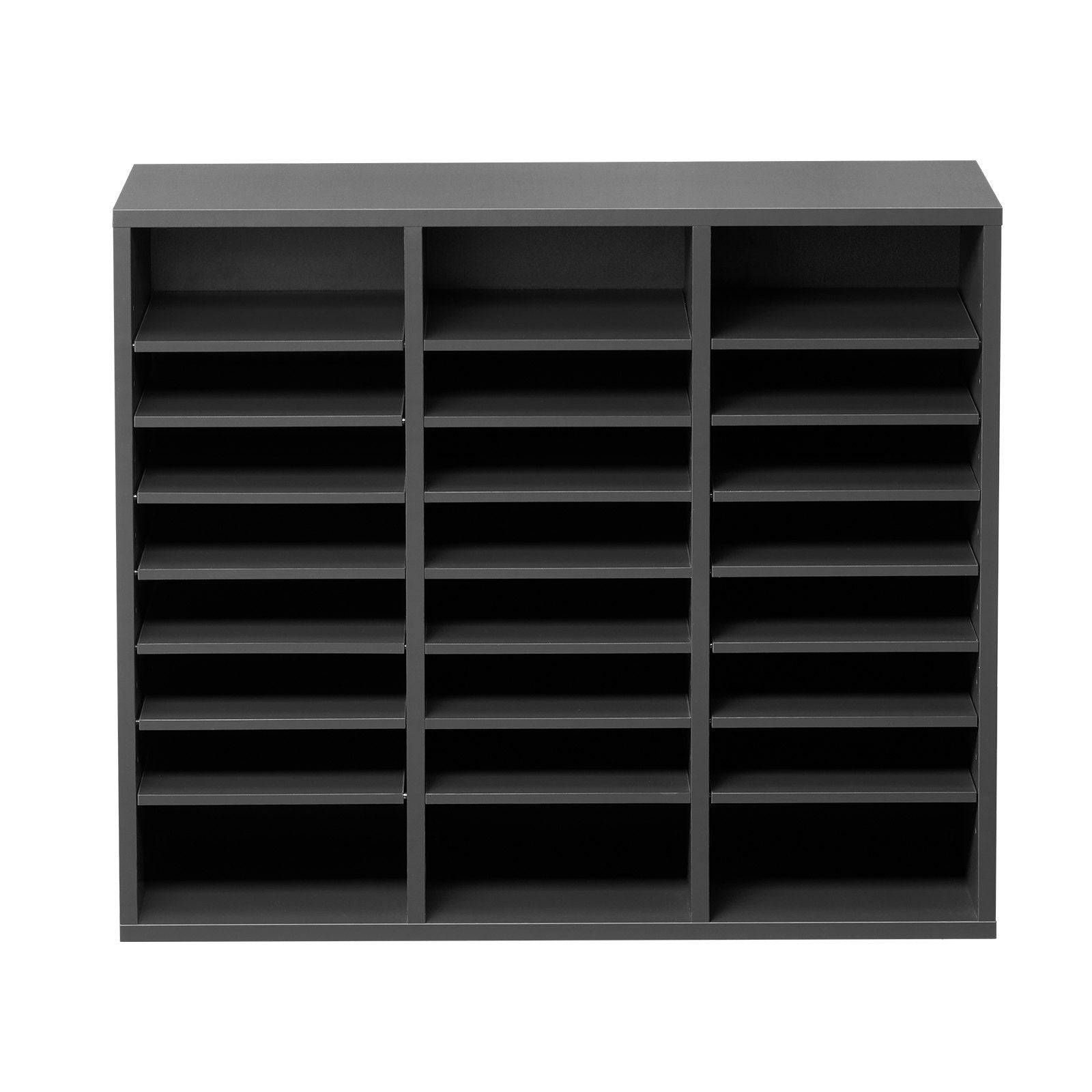 Literature Organizer, 24 Compartments Office Mailbox with Adjustable Shelves, Wooden Mailbox Sorter Medium V952-WJJEKBHB24G93KUELV0