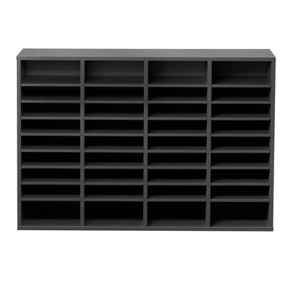 Literature Organizer, 36 Compartments Office Mailbox with Adjustable Shelves, Wooden Mailbox Sorter Medium V952-WJJEKBHB36G93NKYIV0